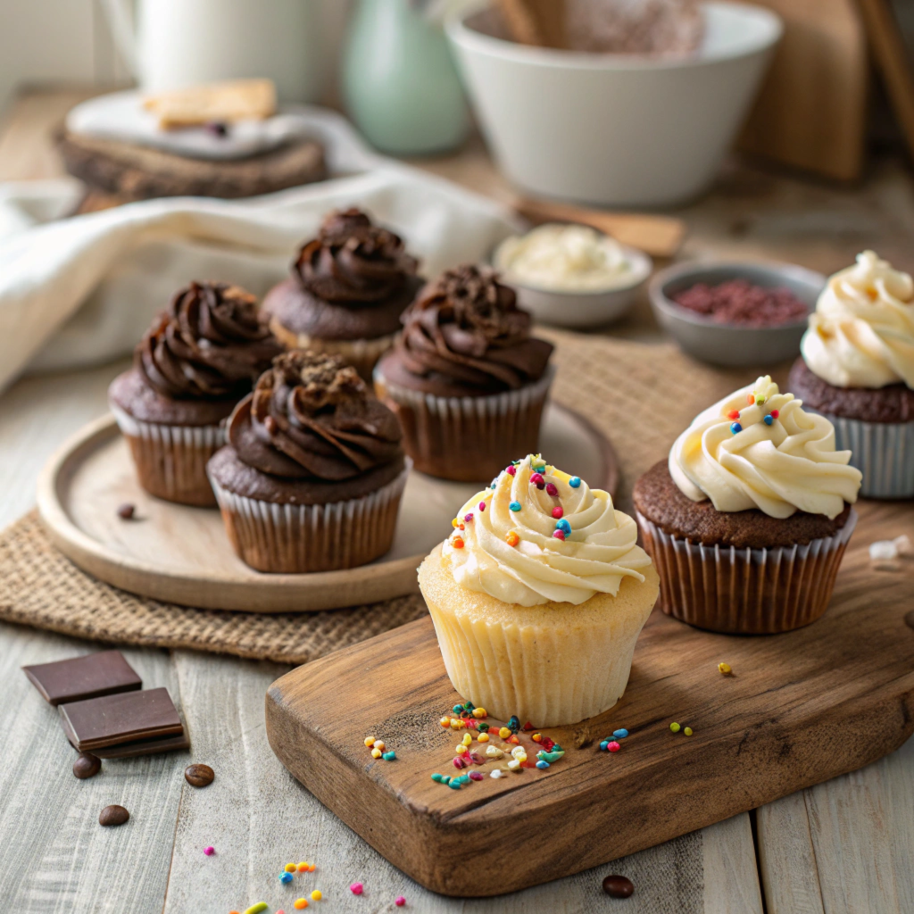 קאפקייקס שוקולד ווניל